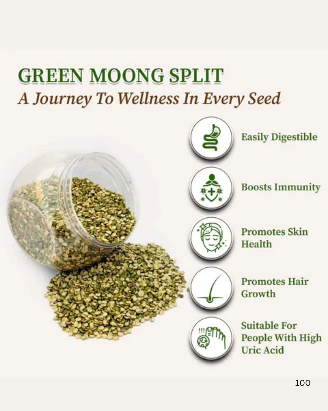 Moong Chilka / Green Gram Split & With Skin