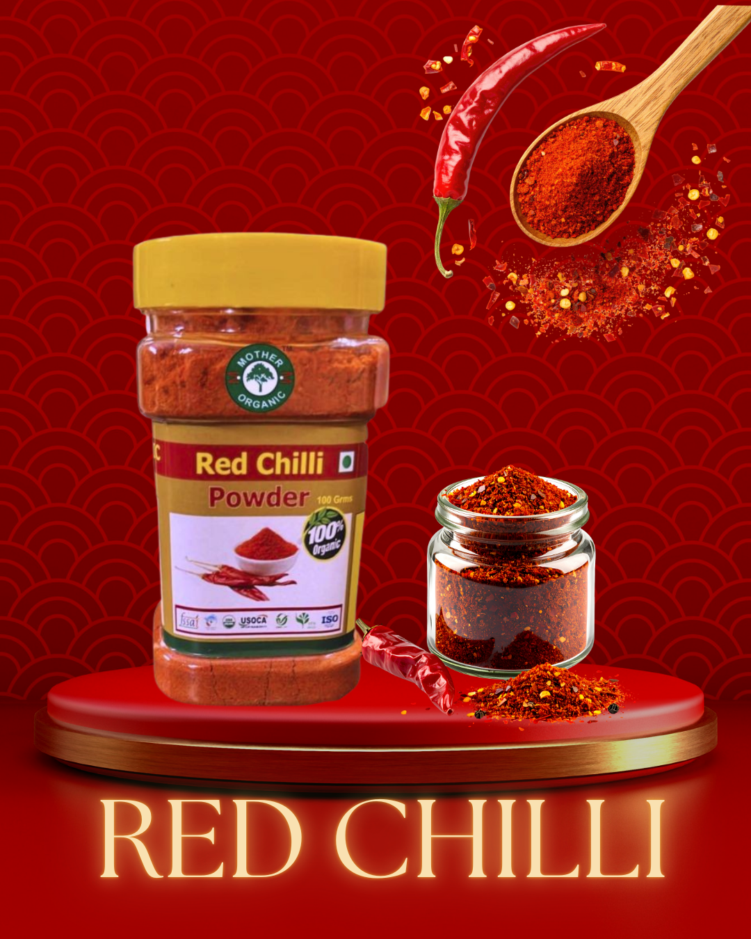 Red Chilli Powder Bottle