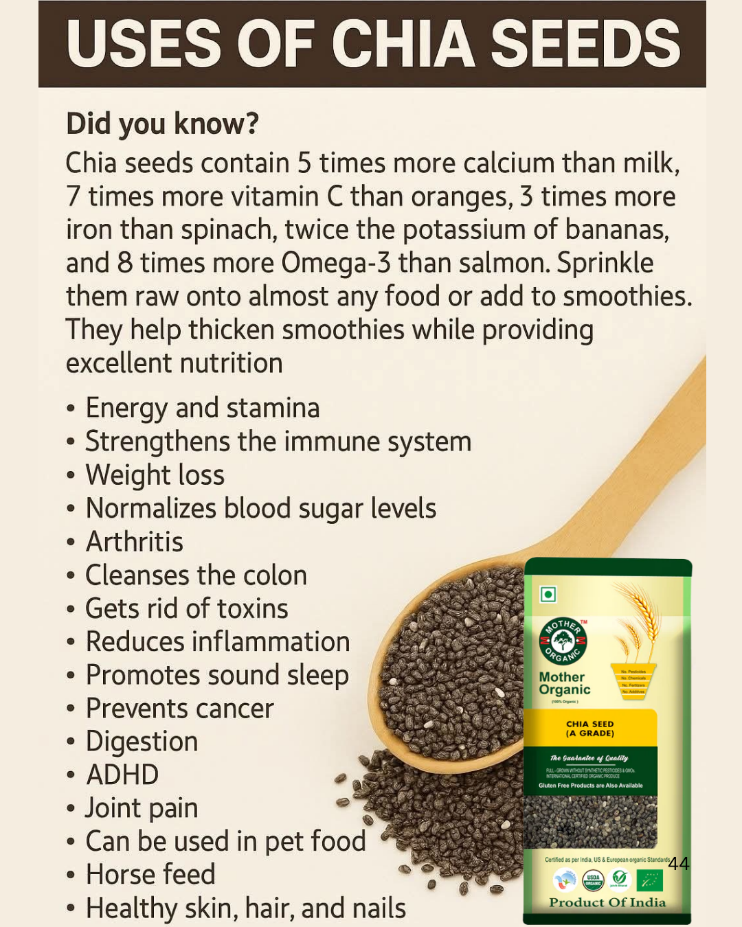 Chia Seeds A Grade (100gm)